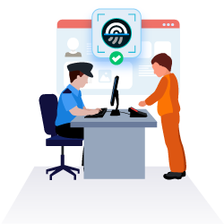 Release-upon-biometric-identification-verification